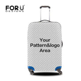 FORUDESIGNS Cute 3D Selfie Cat Print Luggage Protective